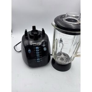 Black and Decker 12 Speed Blender Crush Master Black Model BL12475G Works Great!
